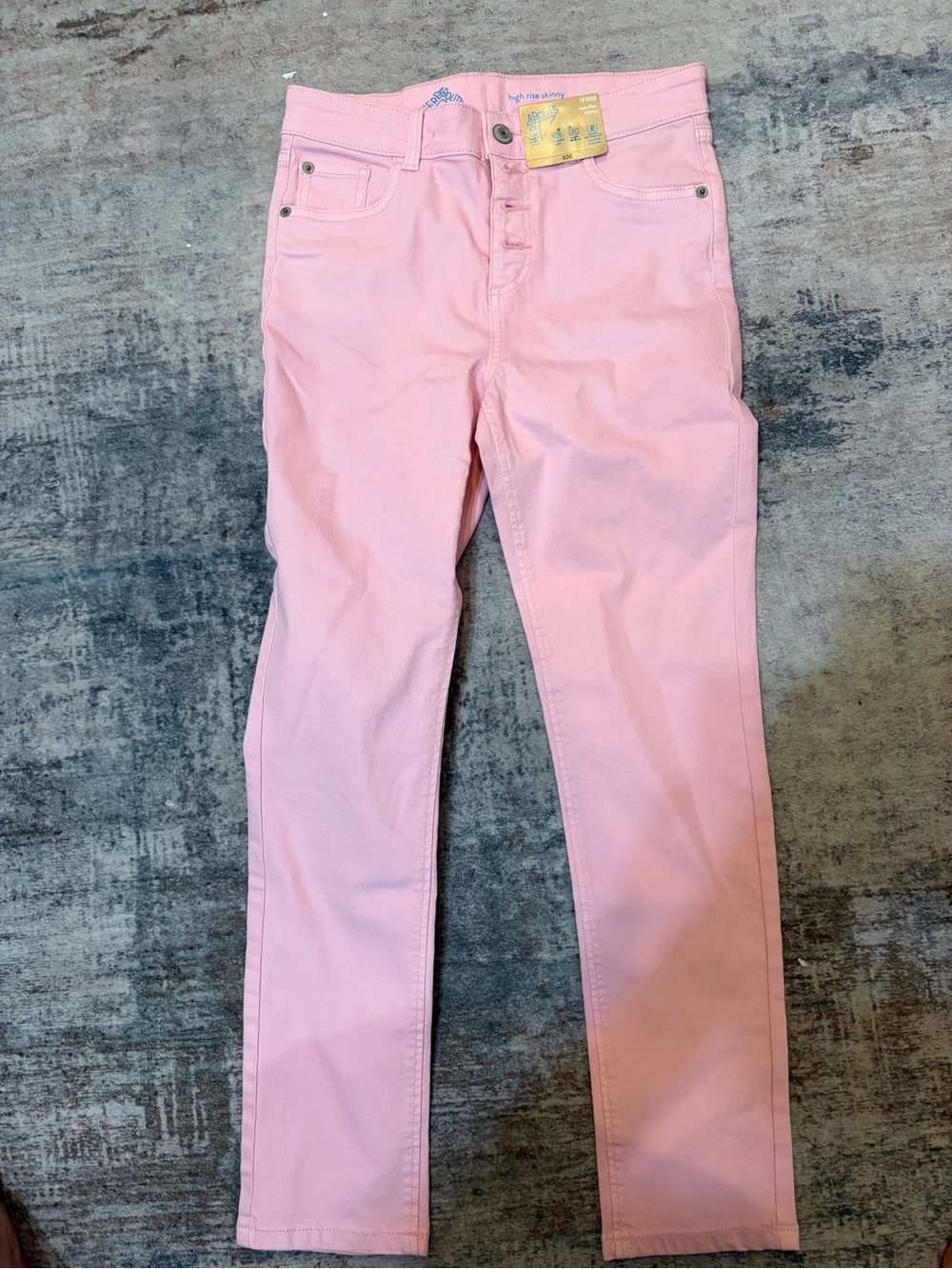 Girls' Pink Slim Jeans - Light Pink Skinny Bottoms
